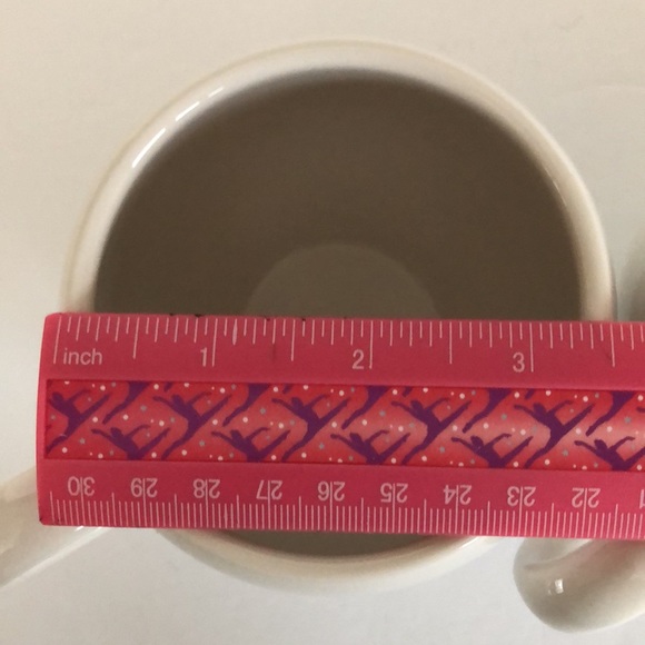 Starbucks Set Of Two White Round Barrel Silver Lettering 14oz. 2014 Coffee Mugs - Picture 12 of 13